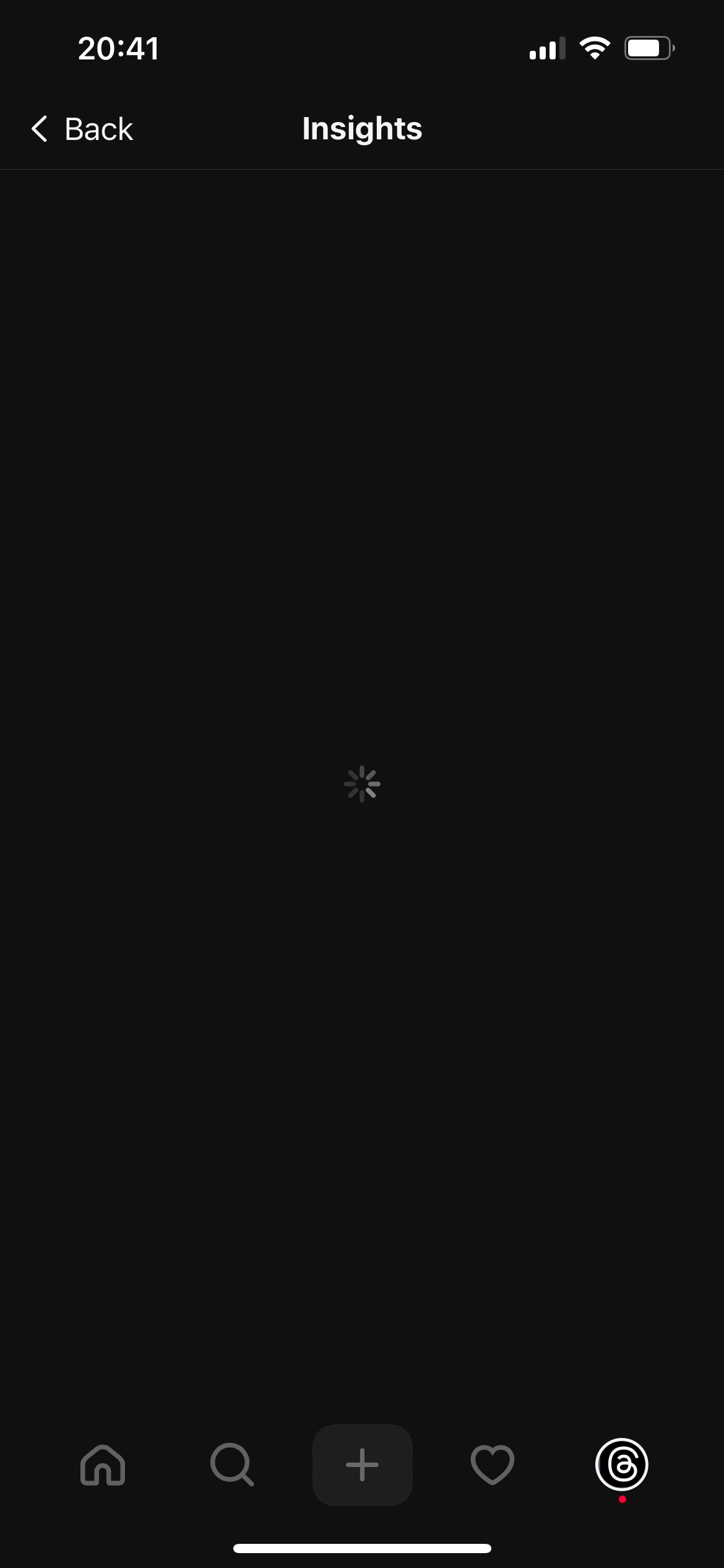 Threads Insights Not Showing Issue